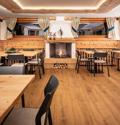 Das Restaurant Ciasa Lorenzi